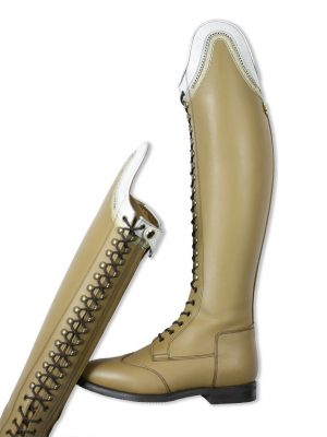 Выездковые сапоги Celeris Bia Beige with White Crystals and Silver
