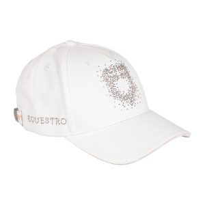 Бейсболка Equestro White Rhinestone Logo